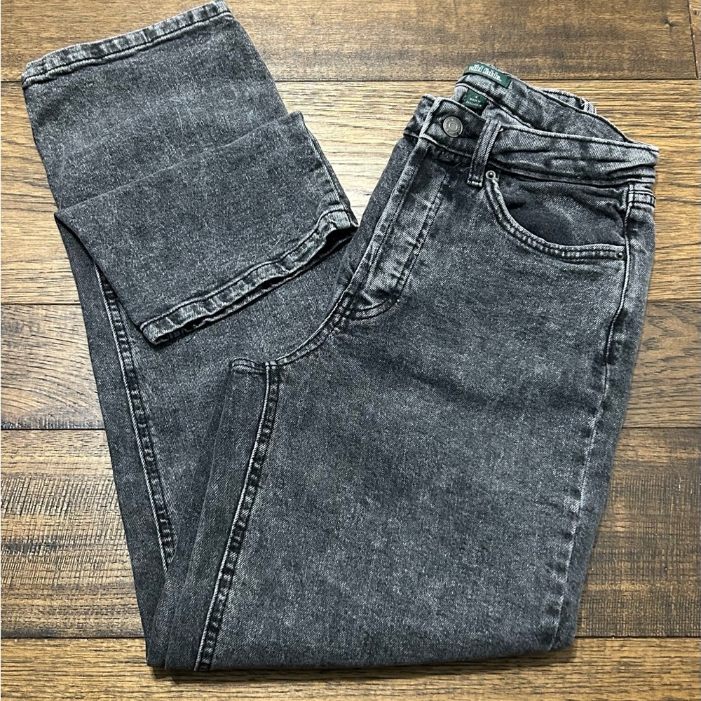 Wild Fable Super-High Rise Straight Black Wash Jeans (4)